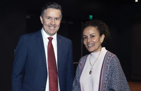 The hon Hon Mark Butler MP and NACCHO Chair Donnella Mills