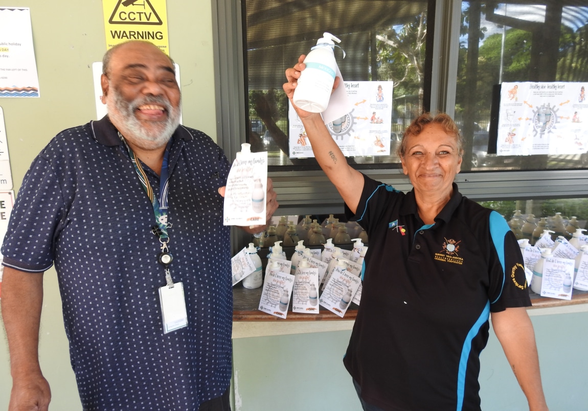 MooGoo milk wash distributed to the community in Yarrabah. Photo credit: Take Heart: Deadly Heart